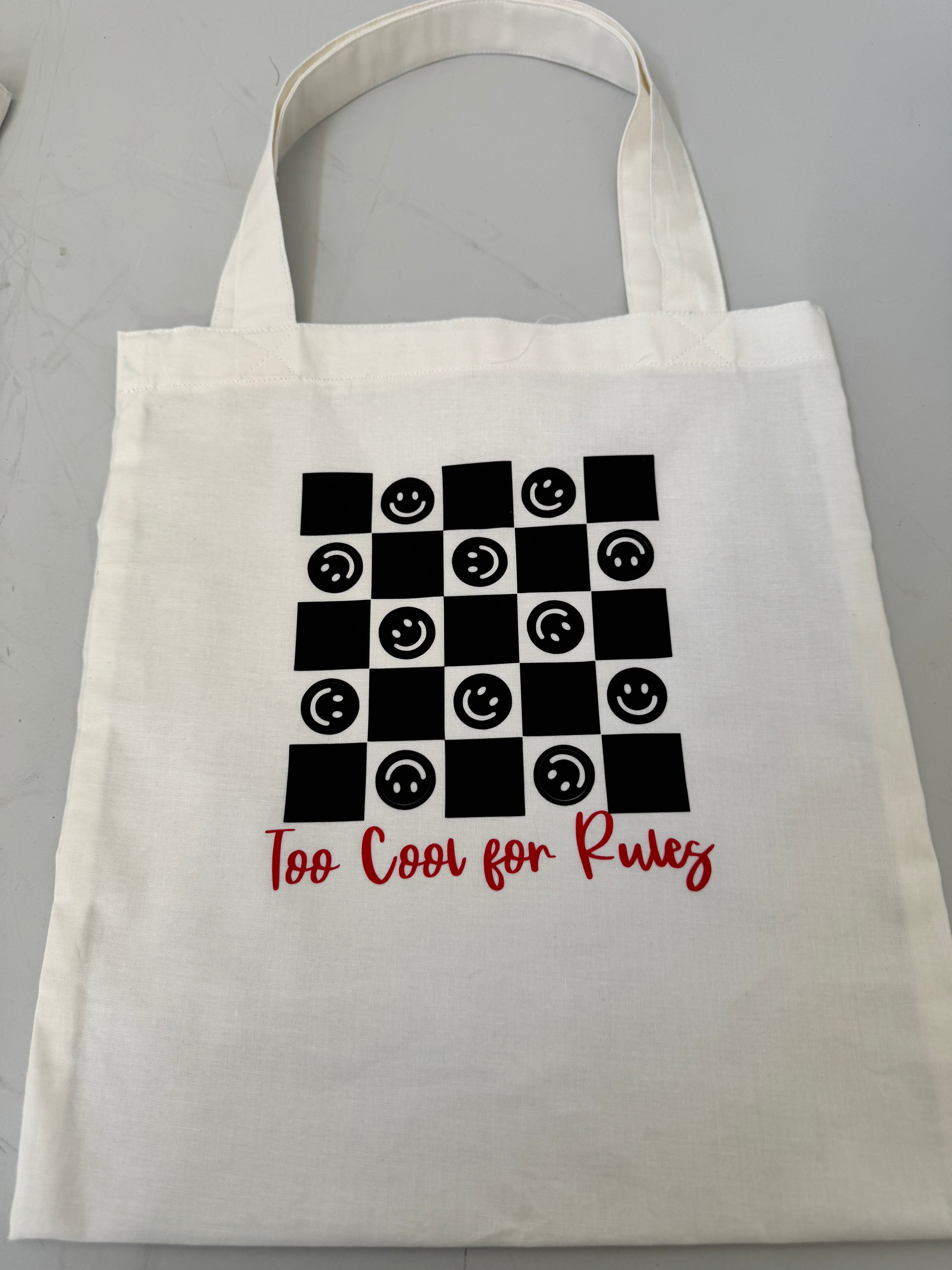 White Cotton Tote Bags - Reusable Shopping Bag