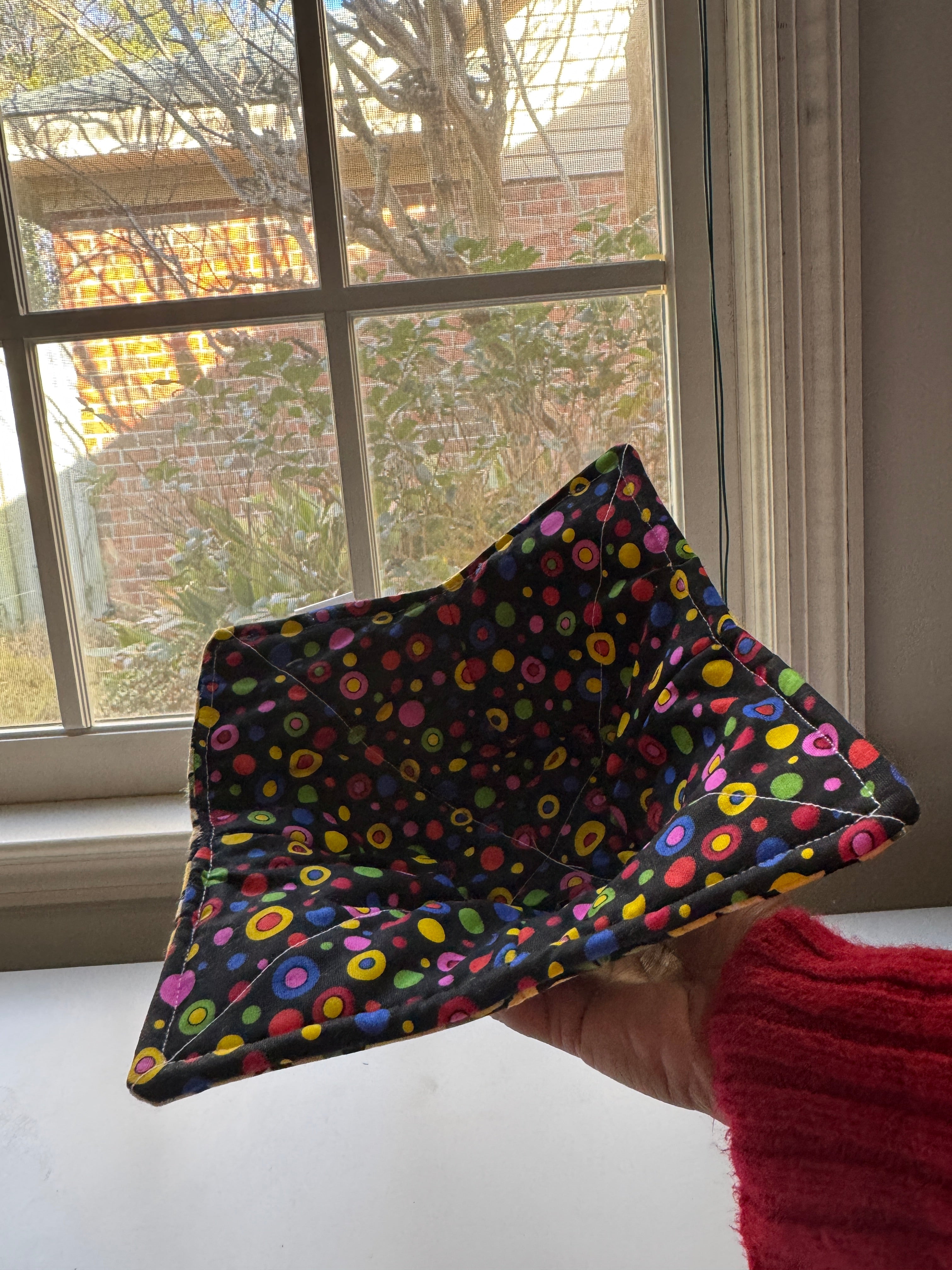 Microwave Safe Bowl Cozy - Handmade Cotton