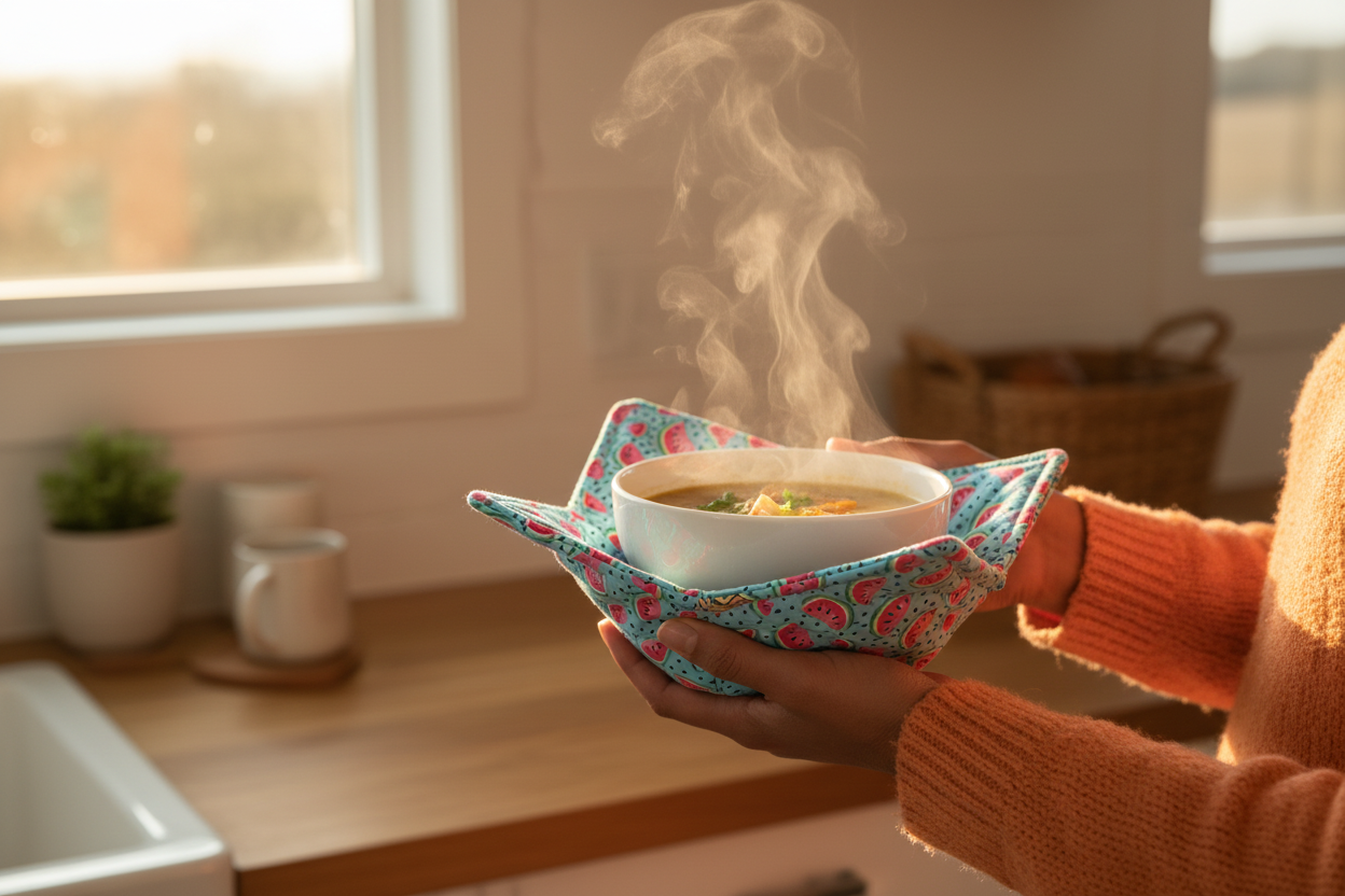 Bowl Cozies Hero Banner with Your Products