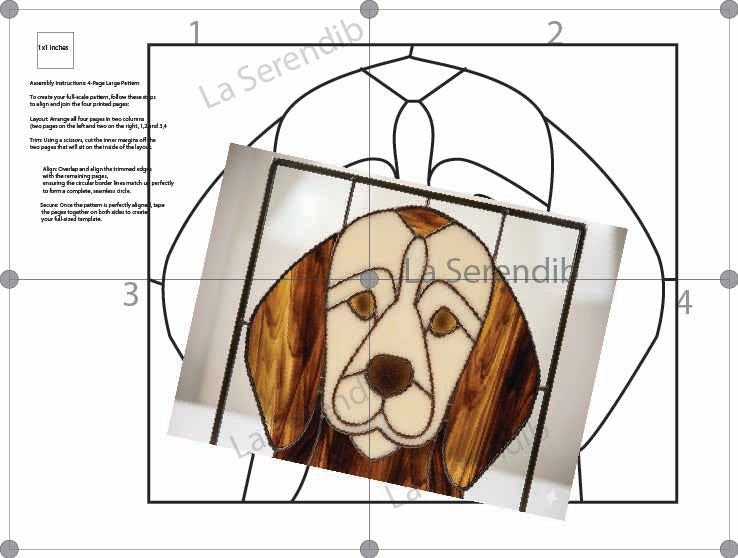 Stained Glass/Applique- Breed Dog